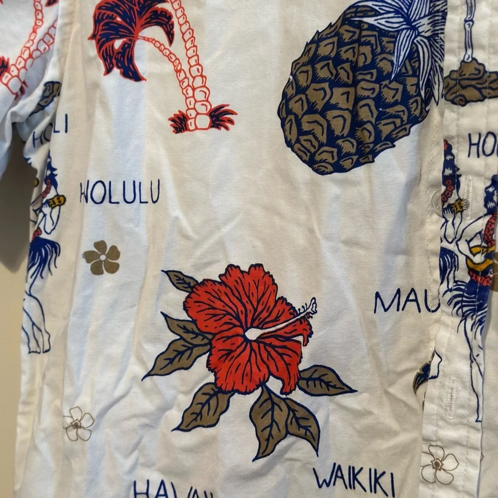 Cactus Man Hawaii Print Men's Shirt Slim Fit Men’s Small
